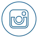 Free Instagram Neon Line Icon