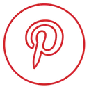 Free Pinterest Neon Line Icon