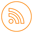 Free Rss Feed Neon Icon