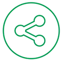Free Sharethis Neon Line Icon
