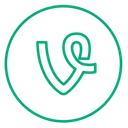 Free Neon Vine Line Icon