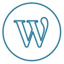 Free Wordpress Wp Line Icon