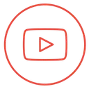 Free Youtube Neon Line Icon