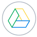 Free Google Drive Neon Icon