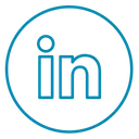 Free Linkedin Neon Line Icon