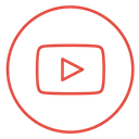 Free Youtube Neon Line Icon