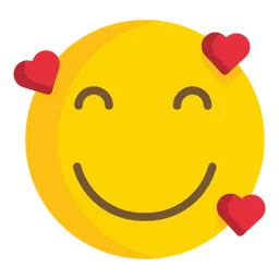 Free Smiling Face With Hearts Emoji Icon