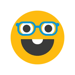Free Nerd Face Emoji Icon