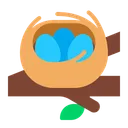 Free Mit Eiern Flach Symbol