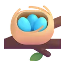 Free With Eggs Color Icon