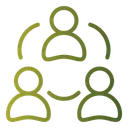 Free Network Team Partner Icon