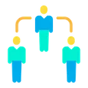 Free Hierarchy Team Working Team Icon