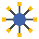 Free Networking Connect Organization Icon