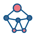 Free Netzwerk Knoten Verbindung Symbol