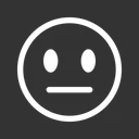 Free Neutral Emoji Expression Icon