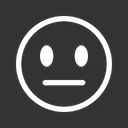 Free Neutral Emoji Expression Icône