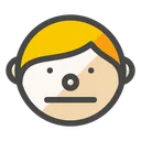 Free Neutral Face Boy Icon