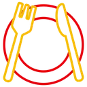 Free New Year Dinner Icon