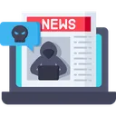 Free Cyber Crimes Cyber Security News Icon