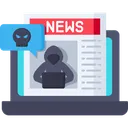 Free Cyber Crimes Cyber Security News Icon