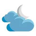 Free Moon Night Cloud Icon