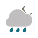 Free Night Rainy Icon