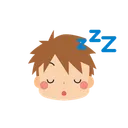 Free Chico Emoji Durmiendo Icono