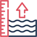 Free Nivel Do Mar Alteracoes Climaticas Inundacoes Ícone
