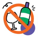 Free No Alcohol Icon