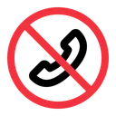 Free No Call Prohibition Forbidden Icon