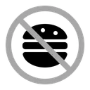 Free No Food Warning Prohibition Icon