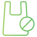 Free No Plastic Bag  Icon