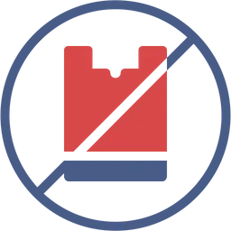 Free No Plastic Bags  Icon