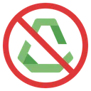 Free No Recyclable  Icon