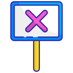 Free No signboard  Icon