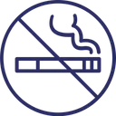 Free No Smoking No Cigarette Forbidden Icon