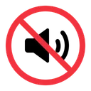 Free No Sound Prohibition Forbidden Icon