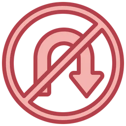 Free No U Turn  Icon