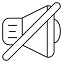 Free No Volume No Sound Mute Icon