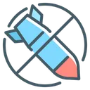 Free No War Bomb Weapon Icon
