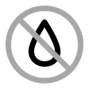 Free No Water Warning Prohibition Icon