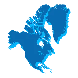 Free North America Map  Icon