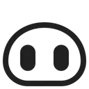 Free Nose High Contrast Icon