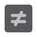 Free Not Equal Math Inequality Icon