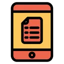 Free Tablet Notas Aprendizagem Ícone