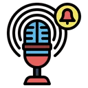Free Notificacao Podcast Alerta Ícone