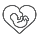 Free Nouveau Ne Coeur Amour Icône