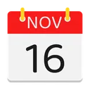 Free November Calendar Date Icon