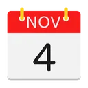 Free Noviembre Calendario Fecha Icon