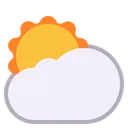 Free Derriere Nuage Plat Icône
